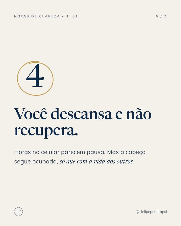 Sinal 4: você descansa e não recupera